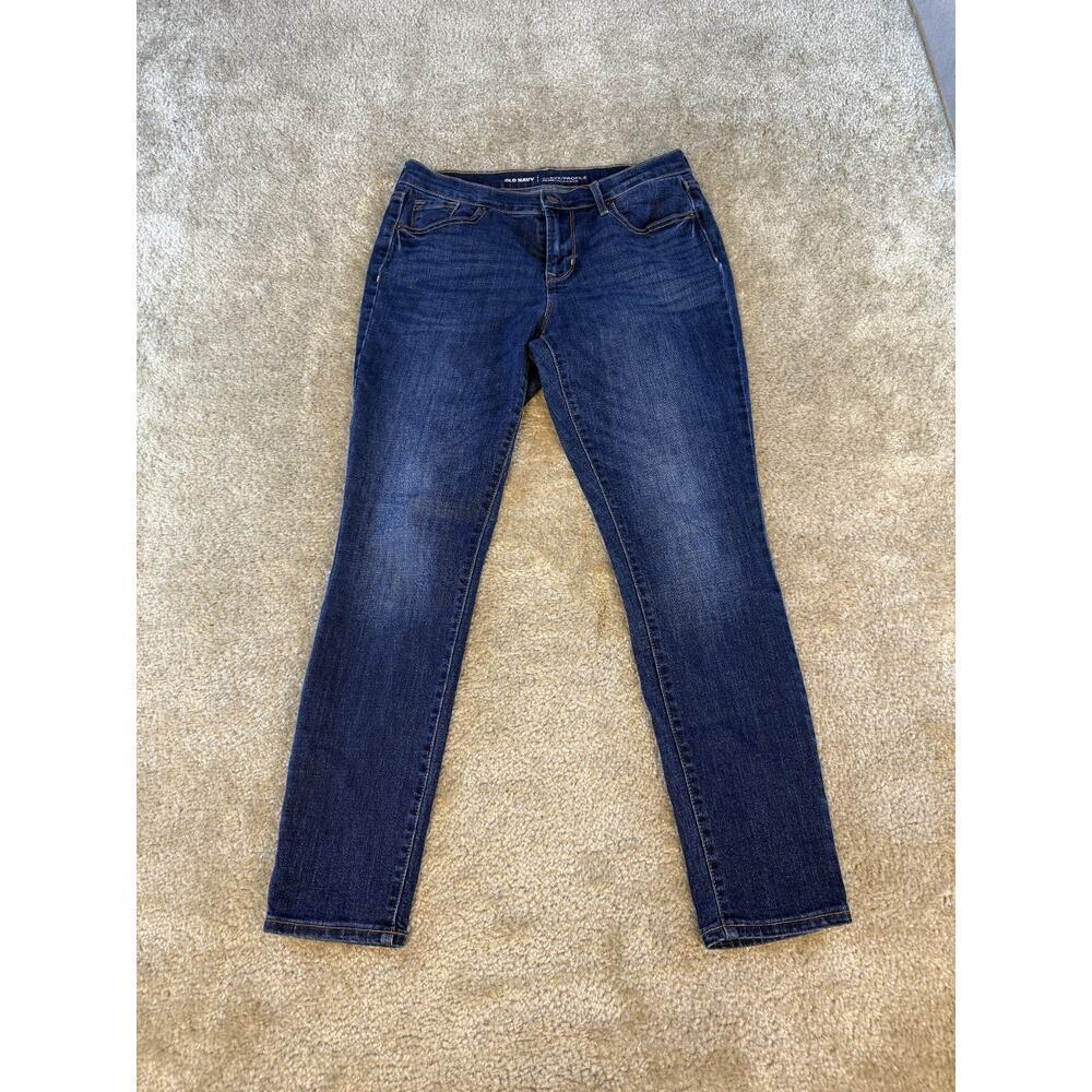 Old Navy Jeans Women's Blue Size 4 Short Curvy Mid Rise Stretch Denim 30x27 D252